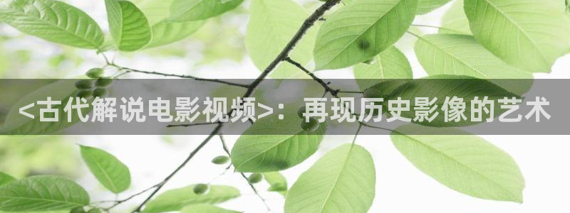 奇优影视手机版免费高清电影在线看：<古代解说电影视频>：再现历史影像的艺术